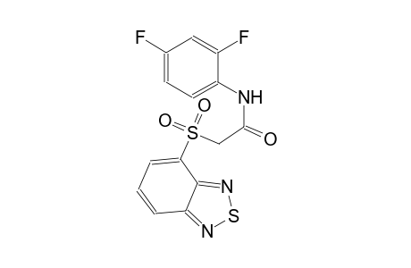 2-(2,1,3-benzothiadiazol-4-ylsulfonyl)-N-(2,4-difluorophenyl)acetamide