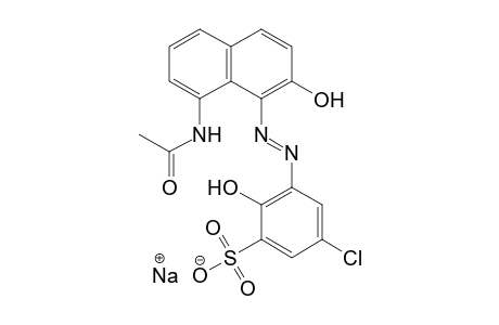 3-[(8-acetamido-2-hydroxy-1-naphthyl)azo]-5-chloro-2-hydroxybenzene sulfonic acid, monosodium salt