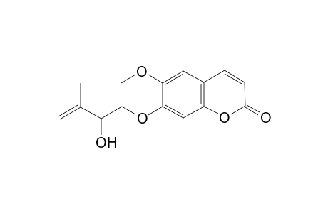 VIRGATENOL;7-(2-HYDROXY-3-METHYL-3-BUTENYLOXY)-6-METHOXYCOUMARIN