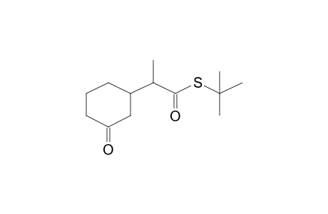 2-(3-Oxocyclohexyl)thiopropionic acid, S-t-butyl ester