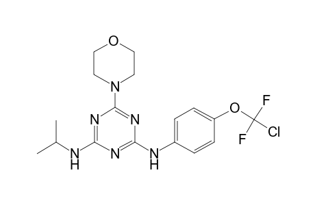 4-N-[4-[chloro(difluoro)methoxy]phenyl]-6-morpholin-4-yl-2-N-propan-2-yl-1,3,5-triazine-2,4-diamine