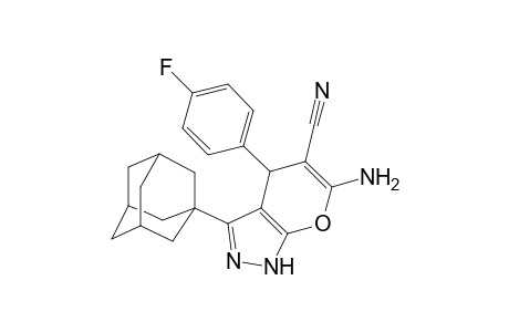 3-(1-adamantyl)-6-amino-4-(4-fluorophenyl)-2,4-dihydropyrano[2,3-c]pyrazole-5-carbonitrile