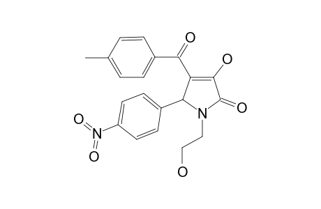 3-Hydroxy-1-(2-hydroxy-ethyl)-4-(4-methyl-benzoyl)-5-(4-nitro-phenyl)-1,5-dihydro-pyrrol-2-one