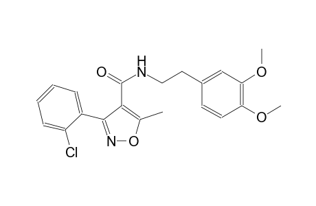 3-(o-chlorophenyl)-N-(3,4-dimethoxyphenethyl)-5-methyl-1-isoxazolecarboxamide