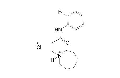 1H-azepinium, 1-[3-[(2-fluorophenyl)amino]-3-oxopropyl]hexahydro-, chloride