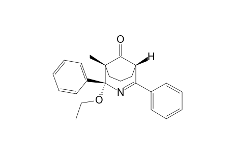 (1.alpha.,4.beta.,5.alpha.)-4-Ethoxy-5-methyl-2,4-diphenyl-3-azabicyclo[3.3.1]non-2-en-9-one