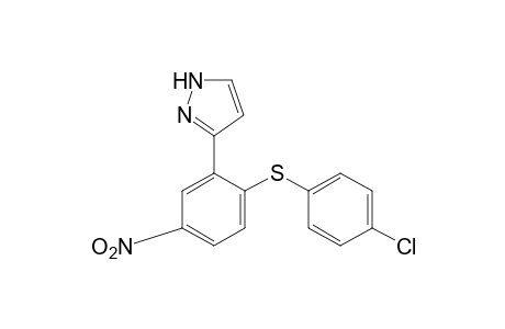 3-{2-[(p-Chlorophenyl)thio]-5-nitrophenyl}pyrazole