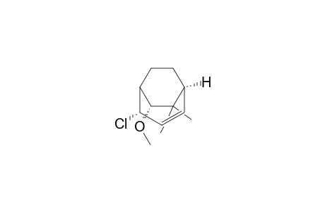 (1S*,4S*,6R*)-4-chloro-6-methoxy-7,7-dimethylbicyclo[3.2.2]non-2-ene