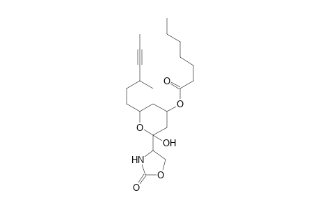 4-[6-(3-Methyl-4-hexyn-1-yl)-4-(1-oxoheptyloxy)-2-hydroxytetrahydro-2-pyran-2-yl]-1,3-oxazolidin-2-one