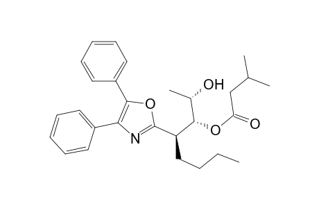 (+)-(1R,2R,3S)-2-(1-n-Butyl-2-isobutylcarbonyloxy-3-hydroxybutyl)-4,5-diphenyloxazole