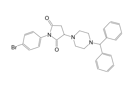 2,5-pyrrolidinedione, 1-(4-bromophenyl)-3-[4-(diphenylmethyl)-1-piperazinyl]-