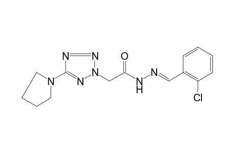 5-(1-pyrrolidinyl)-2H-tetrazole-2-acetic aicd, (o-chlorobenzylidene)hydrazide