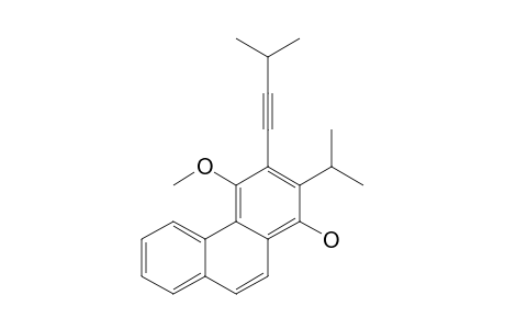 1-Hydroxy-4-methoxy-2-isopropyl-3-(2-isopropylethynyl)phenanthrene