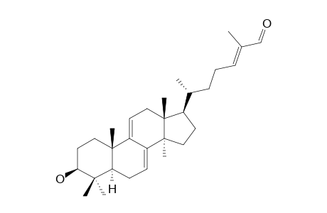 LUCIALDEHYDE-A;(24E)-3-BETA-HYDROXY-5-ALPHA-LANOSTA-7,9(11),24-TRIEN-26-AL