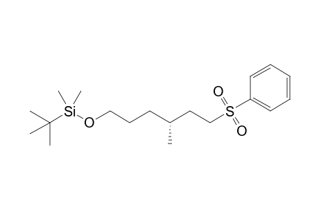 Tert-butyl-dimethyl-[(4R)-4-methyl-6-(phenylsulfonyl)hexoxy]silane