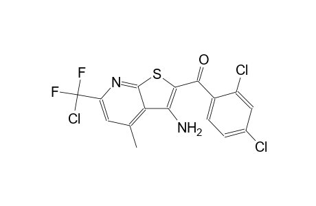 {3-amino-6-[chloro(difluoro)methyl]-4-methylthieno[2,3-b]pyridin-2-yl}(2,4-dichlorophenyl)methanone