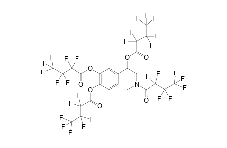 Butanoic acid, heptafluoro-, 4-[1-(2,2,3,3,4,4,4-heptafluoro-1-oxobutoxy)-2-[(2,2,3,3,4,4,4-heptafluoro-1-oxobutyl)methylamino]ethyl]-1,2-phenylene ester, (-)-