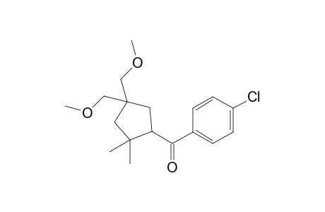 (4,4-Bis(methoxymethyl)-2,2-dimethylcyclopentyl)(4-chlorophenyl)methanone