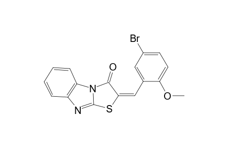 (2E)-2-(5-bromo-2-methoxybenzylidene)[1,3]thiazolo[3,2-a]benzimidazol-3(2H)-one