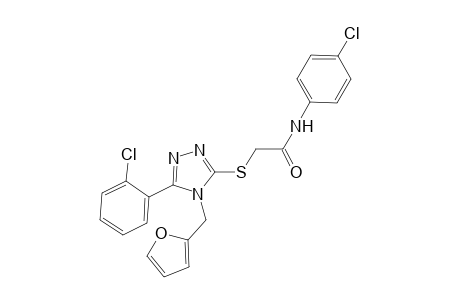 N-(4-chlorophenyl)-2-{[5-(2-chlorophenyl)-4-(2-furylmethyl)-4H-1,2,4-triazol-3-yl]sulfanyl}acetamide