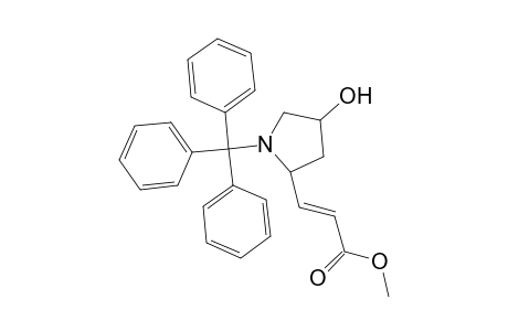 4-Hydroxy-2-(methoxycarbonyl)ethenyl-1-tritylpyrrolidine