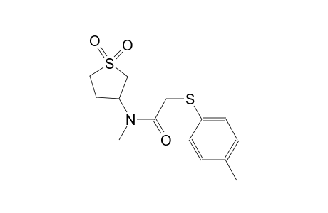 N-(1,1-dioxidotetrahydro-3-thienyl)-N-methyl-2-[(4-methylphenyl)sulfanyl]acetamide