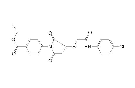 benzoic acid, 4-[3-[[2-[(4-chlorophenyl)amino]-2-oxoethyl]thio]-2,5-dioxo-1-pyrrolidinyl]-, ethyl ester