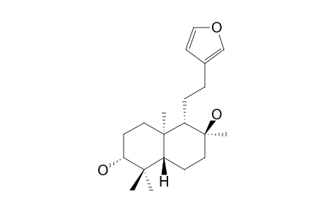 (ent)-15,16-Epoxy-9.alpha.-H-labda-13(16),14-diene-3.beta.,8.alpha.-diol