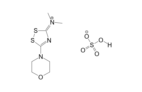 dimethyl(5-morpholino-3H-1,2,4-dithiazol-3-ylidene)ammonium hydrogen sulfate