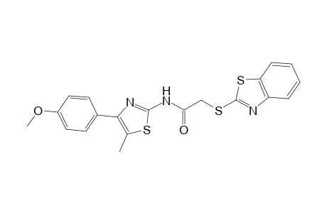 acetamide, 2-(2-benzothiazolylthio)-N-[4-(4-methoxyphenyl)-5-methyl-2-thiazolyl]-