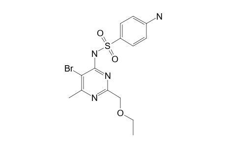 4-amino-N-[5-bromo-2-(ethoxymethyl)-6-methylpyrimidin-4-yl]benzenesulfonamide