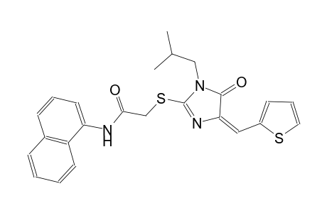 2-{[(4E)-1-isobutyl-5-oxo-4-(2-thienylmethylene)-4,5-dihydro-1H-imidazol-2-yl]sulfanyl}-N-(1-naphthyl)acetamide