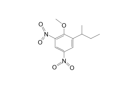 Benzene, 2-methoxy-1-(1-methylpropyl)-3,5-dinitro-