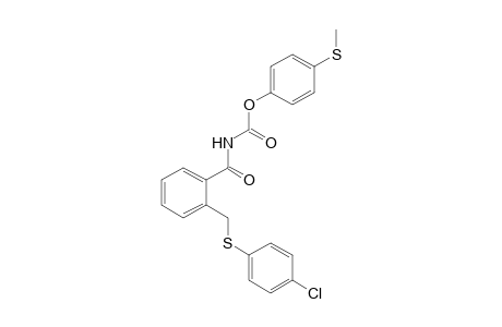 {alpha-[(p-chlorophenyl)thio]-o-toluoyl}carbamic acid, p-(methylthio)phenyl ester