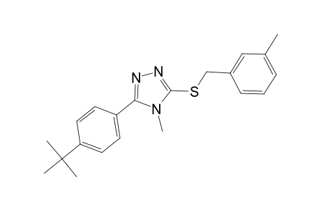 3-(4-tert-butylphenyl)-4-methyl-5-[(3-methylbenzyl)sulfanyl]-4H-1,2,4-triazole