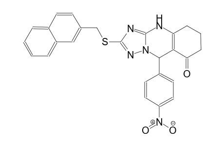 2-[(2-naphthylmethyl)sulfanyl]-9-(4-nitrophenyl)-5,6,7,9-tetrahydro[1,2,4]triazolo[5,1-b]quinazolin-8(4H)-one