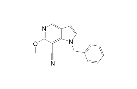 1-Benzyl-6-methoxy-pyrrolo[3,2-c]pyridine-7-carbonitrile