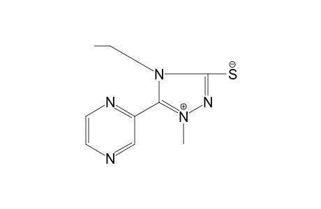 ANHYDRO-3-MERCAPTO-4-ETHYL-1-METHYL-5-(2'-PYRAZINYL)-1,2,4-TRIAZOLIUM-HYDROXIDE