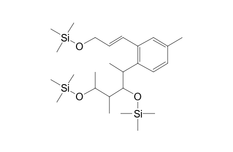 2,4-Hexanediol, 5-[2-(3-hydroxy-1-propen-1-yl)-4-methylphenyl]-3-methyl-, 3tms