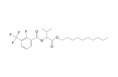 L-Valine, N-(2-fluoro-3-trifluoromethylbenzoyl)-, decyl ester