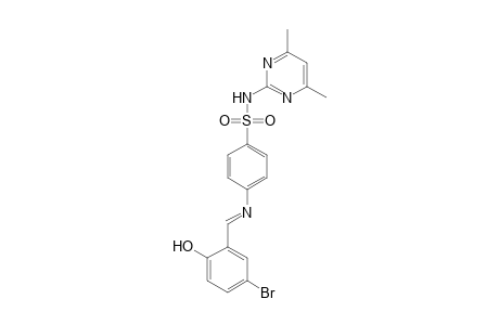 4-(5-Bromosalicylideneamino)-N-(4,6-dimethyl-2-pyrimidinyl)benzenesulfonamide
