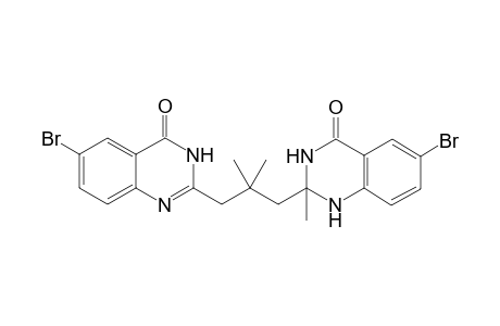 6-Bromo-2-[3-(6-bromo-2-methyl-4-oxo-1,2,3,4-tetrahydro-quinazolin-2-yl)-2,2-dimethyl propyl]-3H-quinazolin-4-one