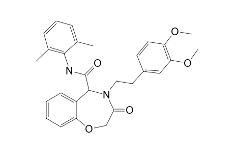 4-(3,4-Dimethoxyphenethyl)-N-(2,6-dimethylphenyl)-3-oxo-2,3,4,5-tetrahydrobenzo[F][1,4]oxazepine-5-carboxamide