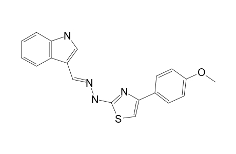 1-((1H-indol-3-yl)methylene)-2-(4-(4-methoxyphenyl)thiazol-2-yl)hydrazine