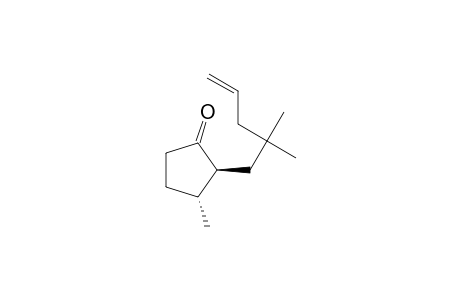 trans-2-(2,2-Dimethylpent-4-en-1-yl)-3-methylcyclopentanone