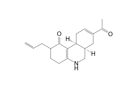 .delta.(4a,10b),.delta.(8)-8-Acetyl-2-allyl-1-oxodecahydrophenanthridine