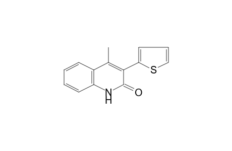 2(1H)-Quinolinone, 4-methyl-3-(2-thienyl)-