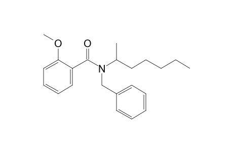 Benzamide, 2-methoxy-N-benzyl-N-(hept-2-yl)-