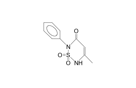 1,1-diketo-5-methyl-2-phenyl-6H-1,2,6-thiadiazin-3-one