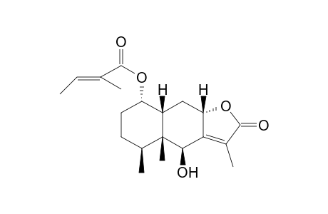 (E)-(4S,4aR,5S,8S,8aR,9aS)-4-hydroxy-3,4a,5-trimethyl-2-oxo-2,4,4a,5,6,7,8,8a,9,9a-decahydronaphtho[2,3-b]furan-8-yl 2-methylbut-2-enoate